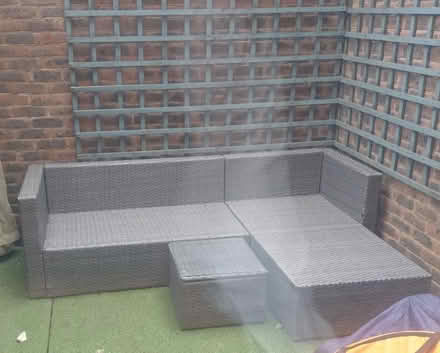 Photo of free Ratan garden sofa and small table (South Croydon) #1