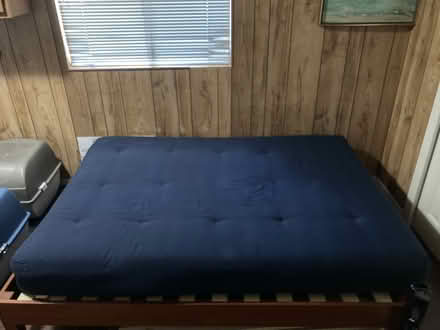Photo of free Full size bed & futon mattress (bet Hodencamp & Hillcrest) #1