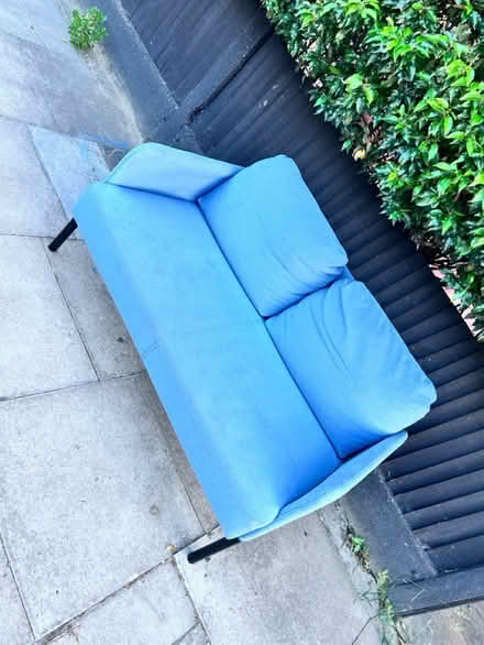 Photo of free Ikea two seater sofa blue (Hither Green SE13) #3