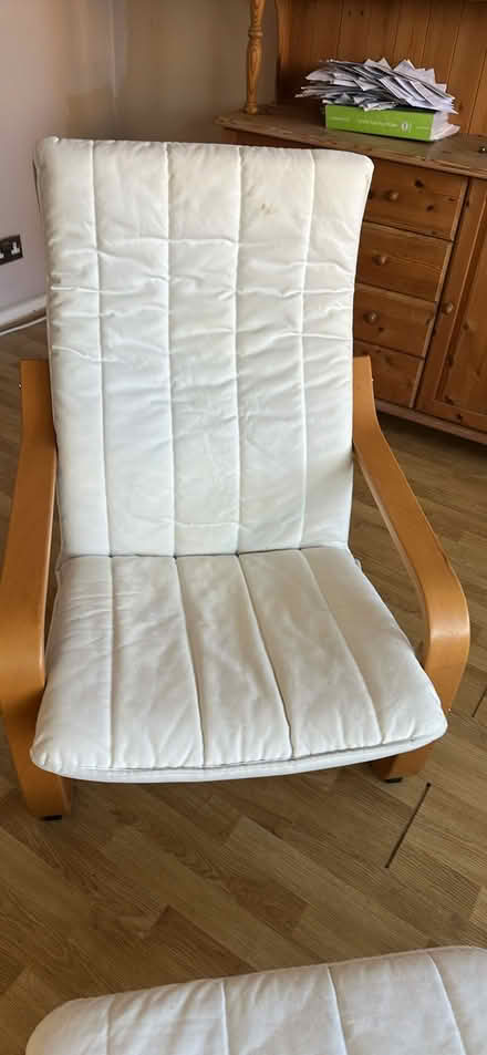 Photo of free IKEA poang chair and stool (Erith DA17) #4