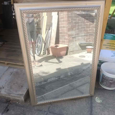 Photo of free Large ornate framed mirror with Bevelled glass. (Hesketh Bank PR4) #1