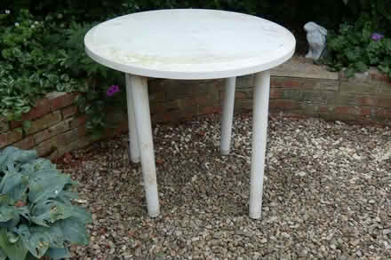 Photo of free White plastic garden table (Peachcroft OX14) #2