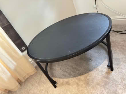 Photo of free Black Round Coffee Table / TV Stand (Stamford Bridge YO41) #1