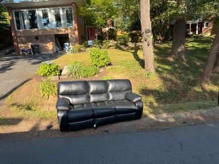 Photo of free Reclining sofa (Lake Barcroft, Lakeview Dr) #1
