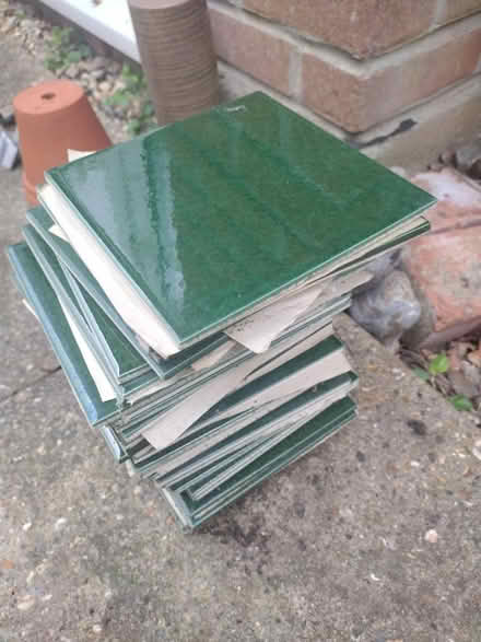 Photo of free 40x antique green tiles (Norwich NR7) #2