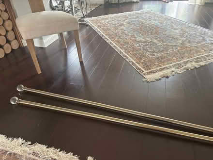 Photo of free Two curtains rails gold (KT19 8fu) #1