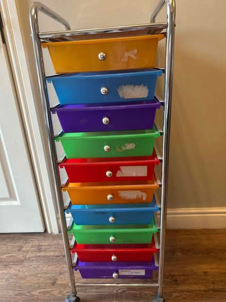 Photo of free Multicoloured storage unit- ideal for papers/ crafts/ toys (Flaxholme DE56) #1
