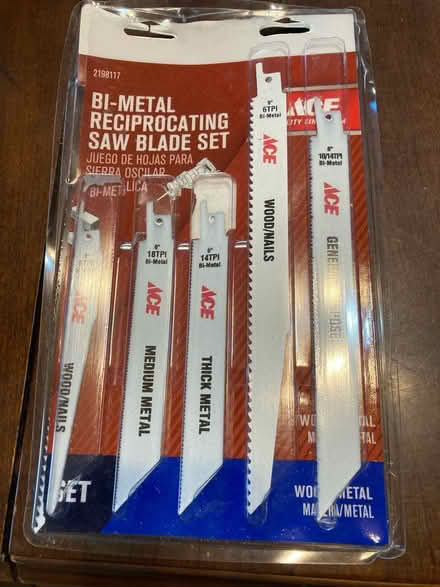 Photo of free Reciprocating saw blade set (Petworth/ Park View) #1