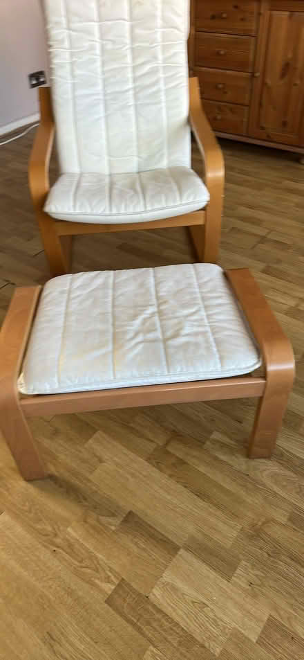 Photo of free IKEA poang chair and stool (Erith DA17) #1