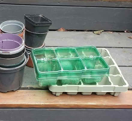 Photo of free Various plastic plant pots and seed trays. (Tye Green Village CM18) #3