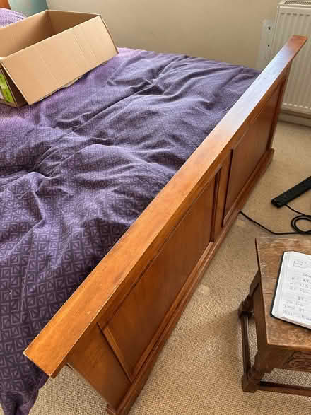 Photo of free Large solid wood wardrobe and Bed (Erith DA17) #3