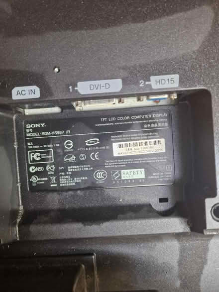 Photo of free Sony computer monitor (Earls court SW5) #1