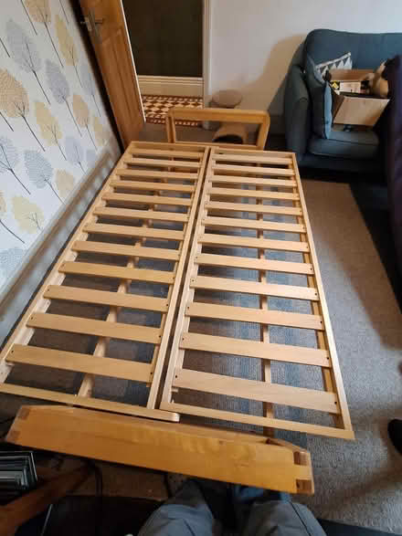 Photo of free Solid Beech sofa bed futon frame (Carterknowle S7) #2