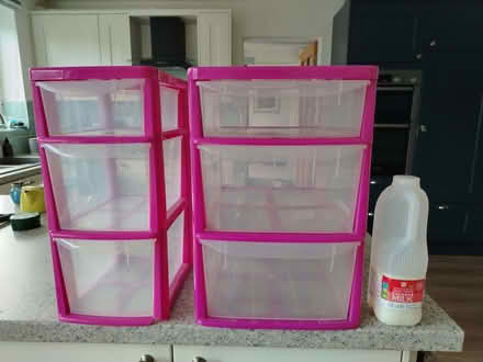 Photo of free Pair of plastic storage drawers (Telford and Wrekin TF7) #1