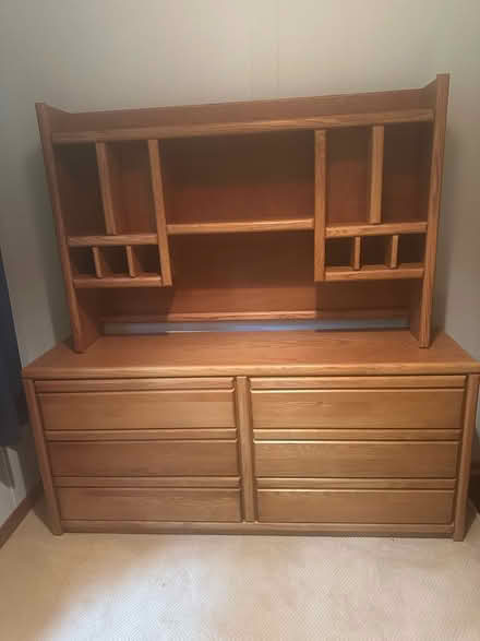 Photo of free Solid oak dresser and bookshelf (SW 1 mile up hill from PSU) #1