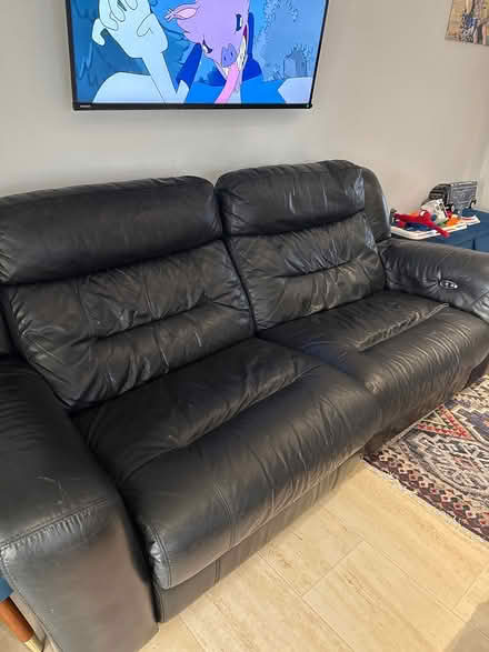 Photo of free Leather recliner sofa-set (Northolt) #1