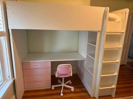 Photo of free Loft bed/desk and chair (Close to the Reading library) #1