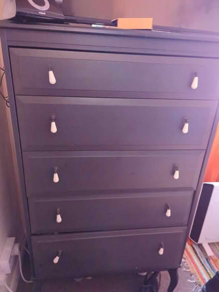 Photo of free Blue/ grey chest of drawers (Rainham RM13 9YX) #1