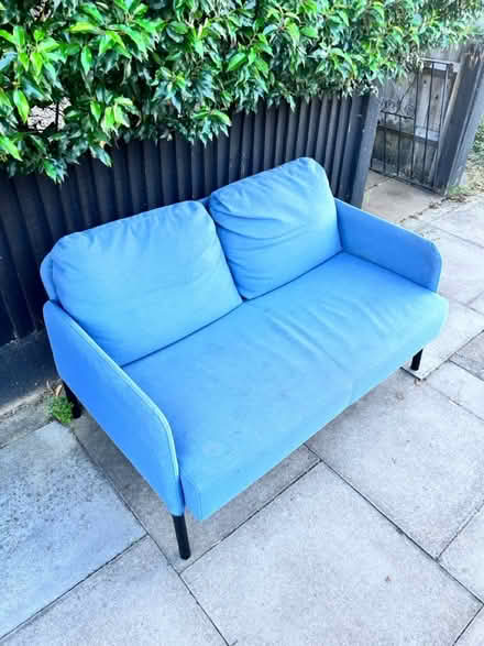 Photo of free Ikea two seater sofa blue (Hither Green SE13) #2