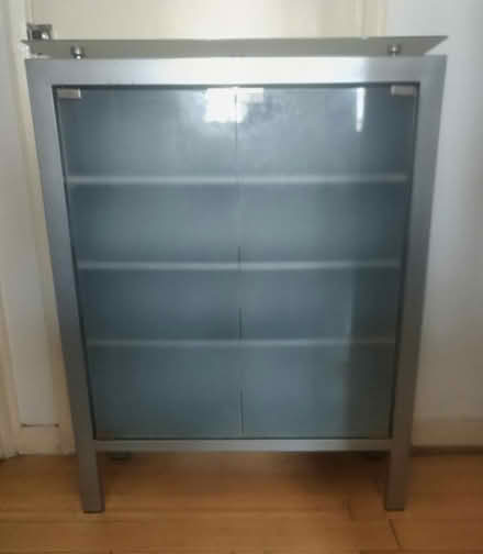 Photo of free Slim Grey/Glass Cabinet (Child's Hill NW2) #1