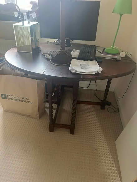 Photo of free Dark oak gate leg dining table (Ledbury HR8) #1