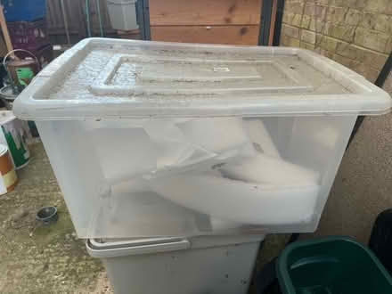 Photo of free Plastic storage box with lid (Southborough) #1
