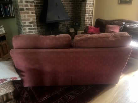 Photo of free Two claret sofas (Brockton TF11) #2