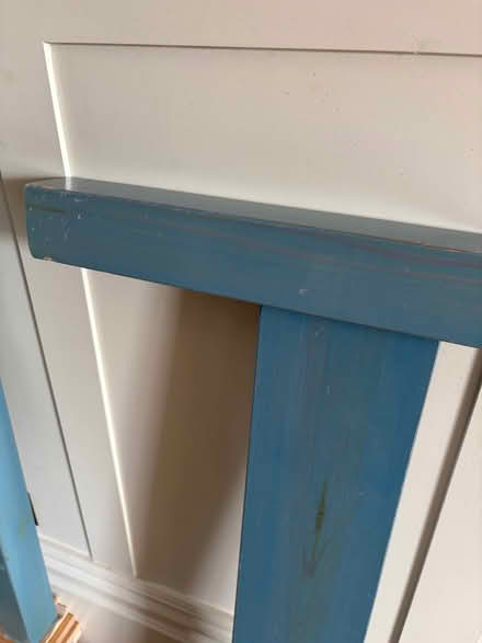 Photo of free Blue wooden, slatted single bed (Dartmouth Park NW5) #3