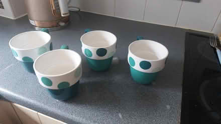 Photo of free Set of 4 m&s teal coffee mugs (Ruscombe RG10) #2