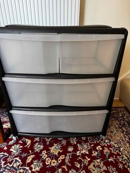 Photo of free Plastic wide cabinet / 4 drawers (TN2 3HT) #2