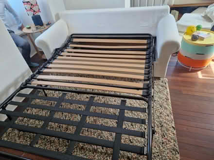 Photo of free White folding sofa bed (Upper Holloway N19) #3