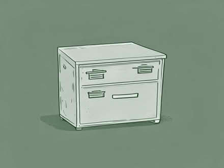 Photo of Metal 2 drawer filing cabinet (Bacton NR12) #1