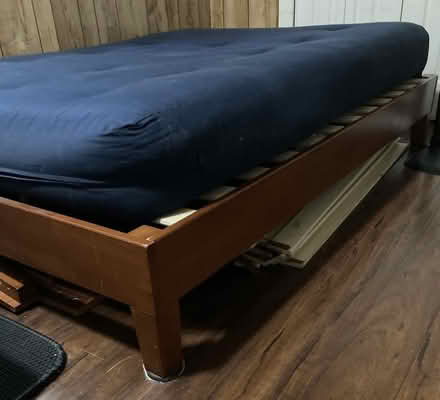 Photo of free Full size bed & futon mattress (bet Hodencamp & Hillcrest) #2