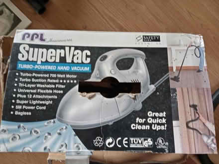 Photo of free SuperVac small portable vacuum cleaner (Castle Donington DE74) #1