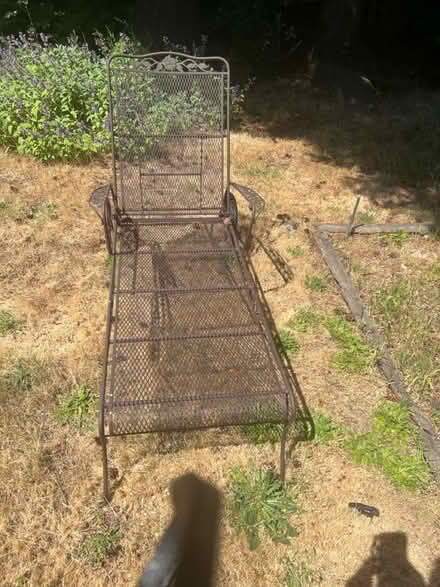 Photo of free Wrought iron chaise lounge (Redmond) #2