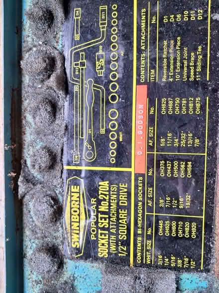 Photo of free Socket set (Dunfermline KY12) #1
