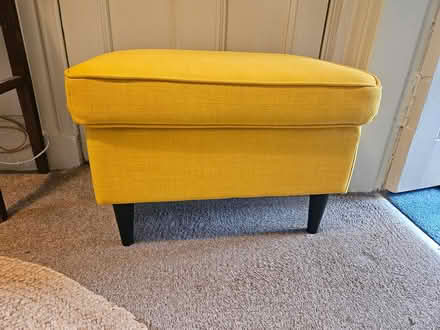 Photo of free Yellow footstool (Shawlands G41) #1