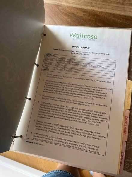 Photo of free Cooking folder - Waitrose (Hoxton E2) #3