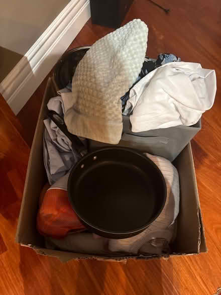 Photo of free Box full of houseware supplies (Encino) #1