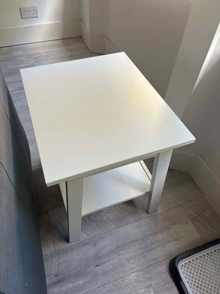 Photo of free IKEA (I think!) white side table (Earls Court SW5) #1