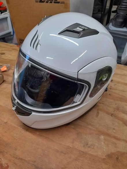 Photo of free Motorcycle Helmet + ear plugs (Chippenham SN14) #1