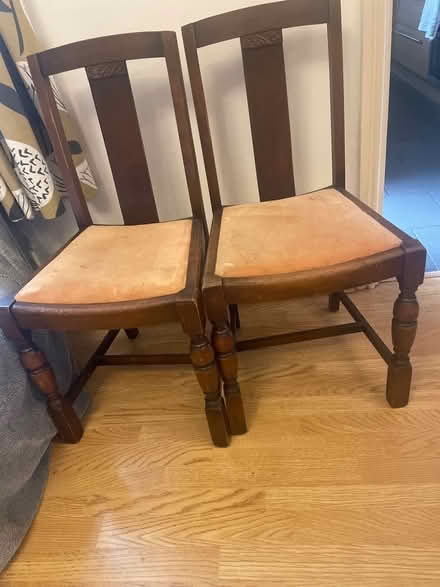 Photo of free Two matching chairs (Spondon DE21) #1