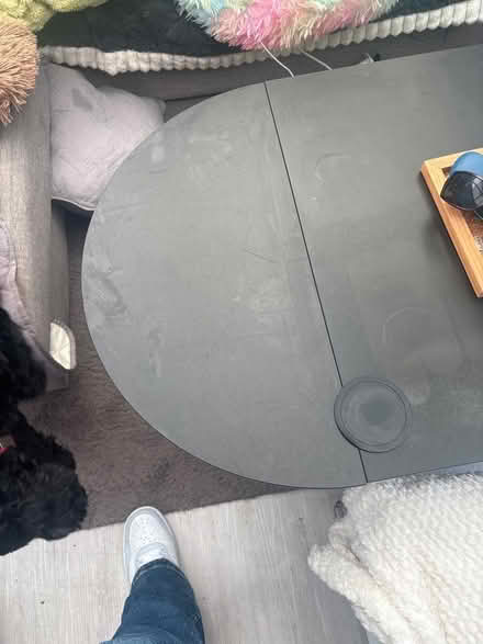 Photo of free Black coffee table with side that lift up (Brierlow Bar SK17) #2