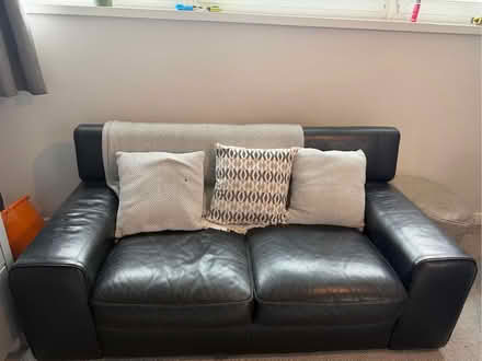Photo of free Leather sofa (Emerson Park RM11) #2