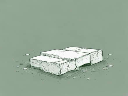 Photo of Broken paving slabs (Sherrard's Green WR14) #1
