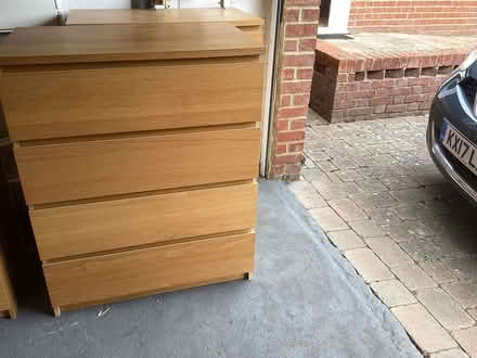 Photo of free Chest of drawers & Bedside cabinet (Great Yeldham CO9) #2