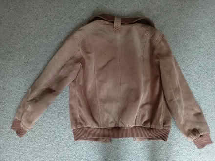 Photo of free Old beige leather/suede jacket (Godalming GU7) #2
