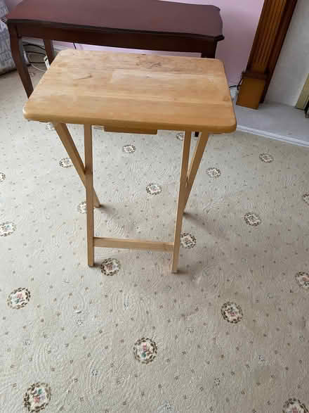 Photo of free Glass tv stand, coffee table, small folding table (Cadoxton-juxta-Neath SA10) #3