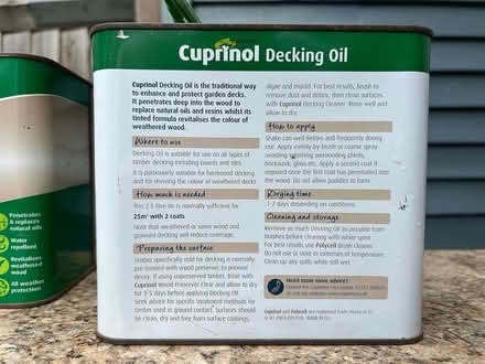 Photo of free Cuprinol Decking Oil (Tooting SW17) #2