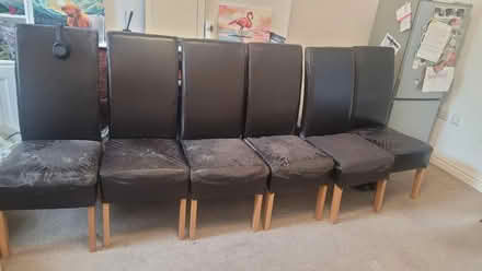 Photo of free 6 dining chairs (Edgeside BB4) #1